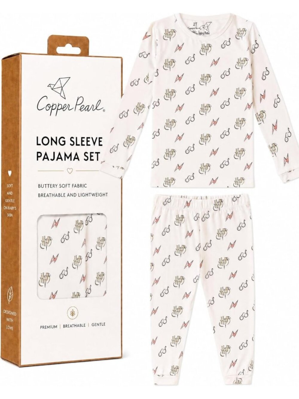 Stylish Long Sleeve Pajama Set for Babies & Toddlers, Ultra-Soft, 24 Months